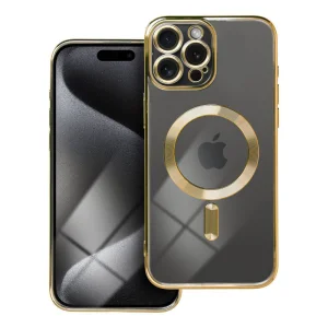 TECH-PROTECT Magshine MagSafe Case for iPhone 15 Pro Max, Gold 3