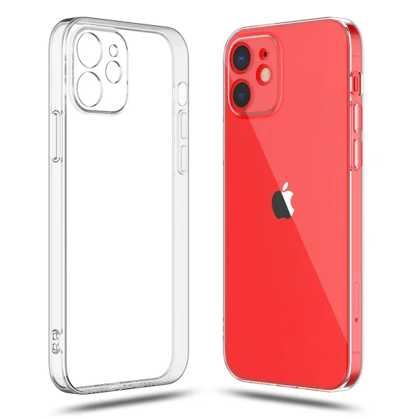Силиконов калъф за iPhone 12, Прозрачен 2