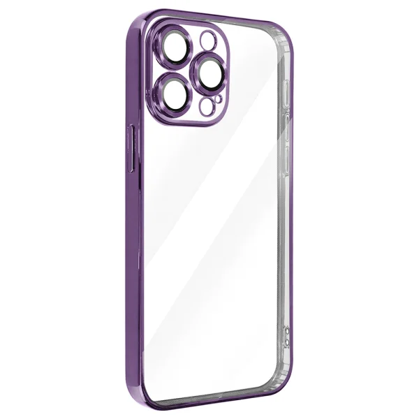 Silicone case Luxury for iPhone 15 Pro Max, Purple 3