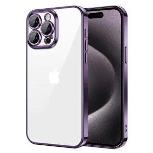 Силиконов калъф Luxury за iPhone 15 Pro Max, Лилав