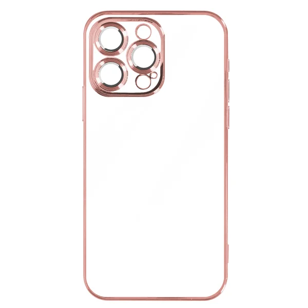 Силиконов калъф Luxury за iPhone 15 Pro Max, Розов 2