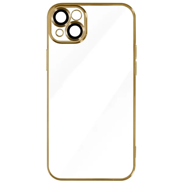 Silicone Case Luxury for iPhone 15, Gold 2