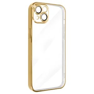 Silicone Case Luxury for iPhone 15, Gold 3