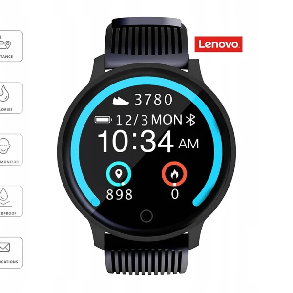Смарт Часовник Lenovo BLAZE HW10H, Черен 1