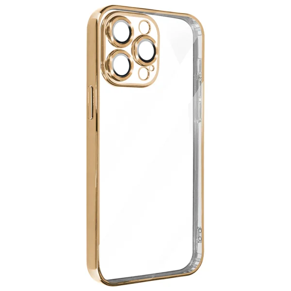 Luxury Silicone Case for iPhone 15 Pro Max, Gold 3