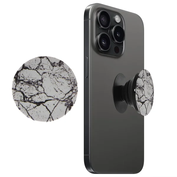 Phone Holder Boter Pop ME, White Marble 1