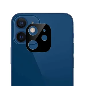 Стъклен Протектор 3D за камерата на  iPhone 12, Черен