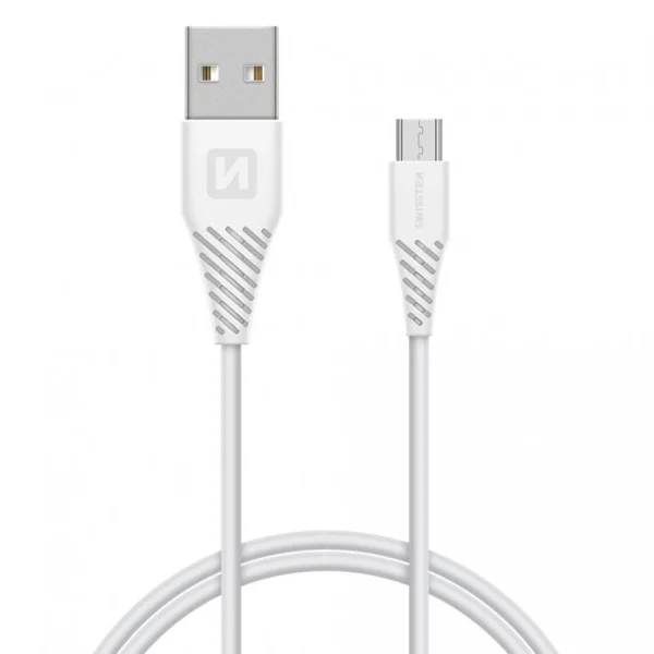Swissten SMART IC 1x USB 1A Charger with MICRO USB Cable, 1.2 M, White 3