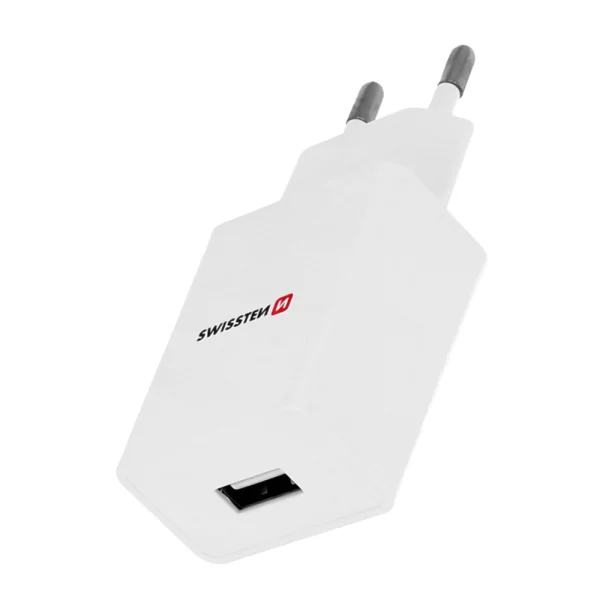 Swissten SMART IC 1x USB 1A Charger with MICRO USB Cable, 1.2 M, White 2