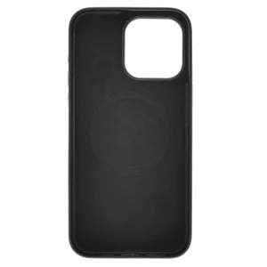Plastic Case Mag Leather for iPhone 15 Pro Max, Black 4