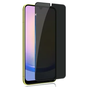 Стъклен Протектор 5D Full Glue PRIVACY за Samsung Galaxy A24 / A25 5G, Черен