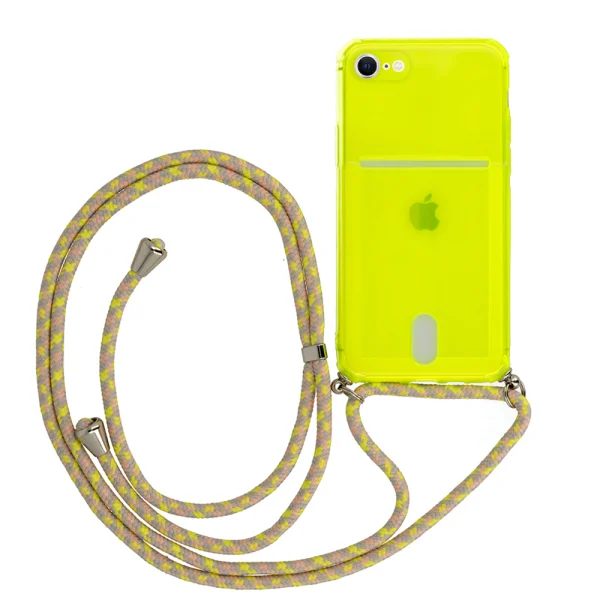 Силиконов калъф Strap Fluo Case за iPhone 7 / 8/SE 2020/SE 2022, Жълт 2
