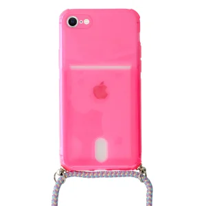 Силиконов калъф Strap Fluo Case за iPhone 7 / 8/SE 2020/SE 2022, Розов