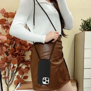 Силиконов калъф Strap Silicone за iPhone 13 Pro Max, Черен 6