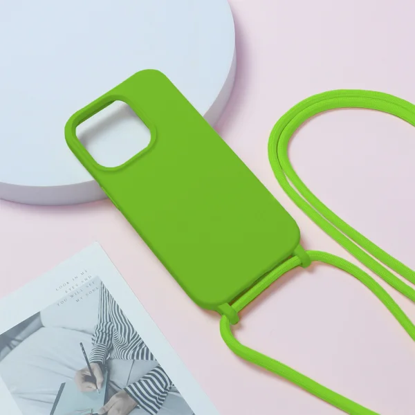 Силиконов калъф Strap Silicone за iPhone 13 Pro Max, Зелен 5