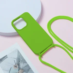 Силиконов калъф Strap Silicone за iPhone 13 Pro Max, Зелен 5