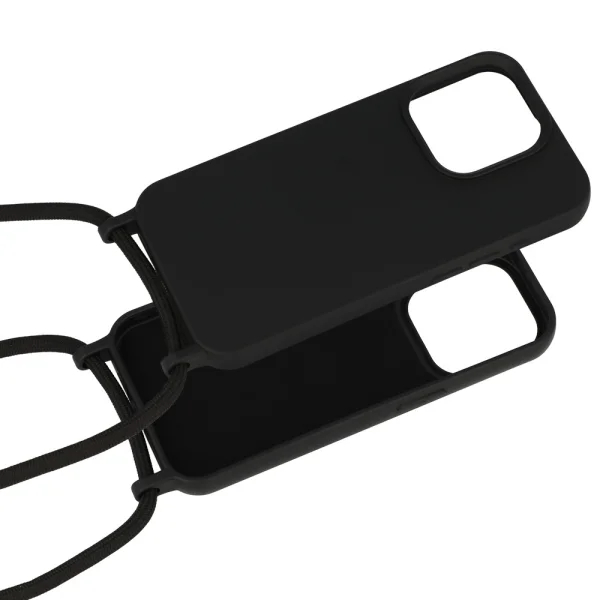 Силиконов калъф Strap Silicone за iPhone 14 Pro Max, Черен 4