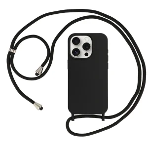 Силиконов калъф Strap Silicone за iPhone 14 Pro, Черен