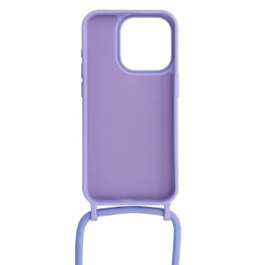 Strap Silicone Case for iPhone 14 Pro, Purple 3