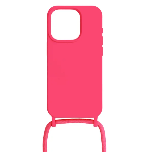 Силиконов калъф Strap Silicone за iPhone 14 Pro, Розов 2