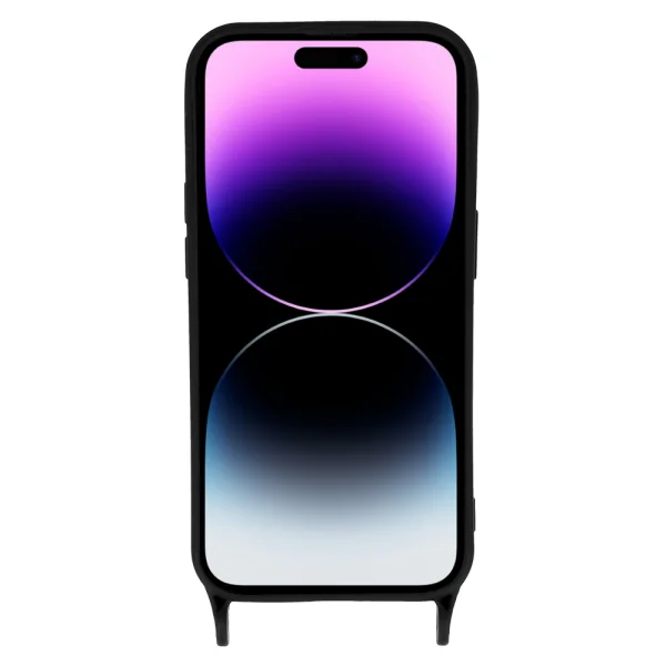 Силиконов калъф Strap D2 Silicone за iPhone 14 Pro, Черен 3