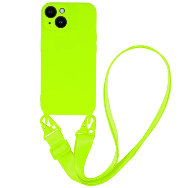 Strap D2 Silicone Case for iPhone 14, Green 1