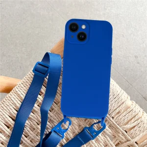 Strap D2 Silicone Silicone Case for iPhone 14, Blue 5