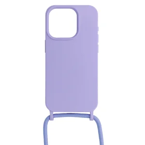 Силиконов калъф Strap Silicone за iPhone 15 Pro, Лилав 2