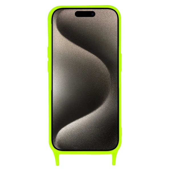 Силиконов калъф Strap D2 Silicone за iPhone 15 Pro, Зелен 3