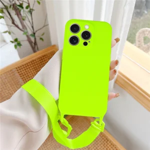 Силиконов калъф Strap D2 Silicone за iPhone 15 Pro, Зелен 5