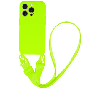 Силиконов калъф Strap D2 Silicone за iPhone 15 Pro, Зелен