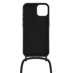 Силиконов калъф Strap Silicone за iPhone 15, Черен 3