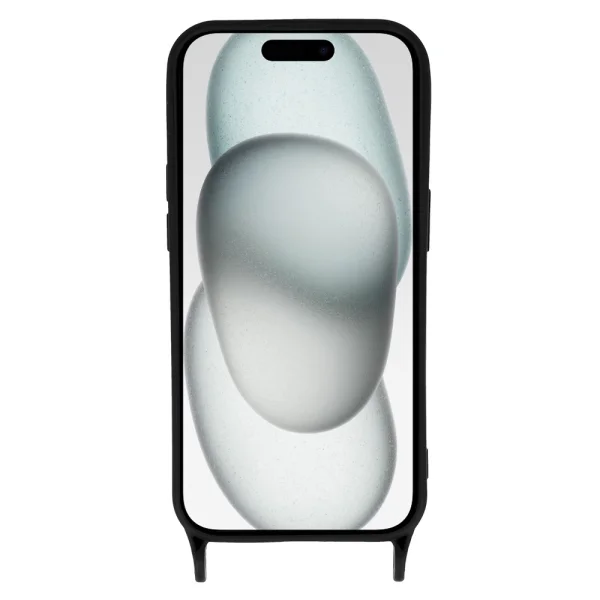 Strap D2 Silicone case for iPhone 15, Black 4