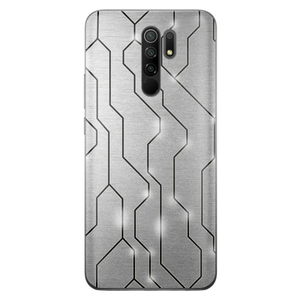 Фолио протектор за гърба на Xiaomi Redmi 9, Lines 3D 1
