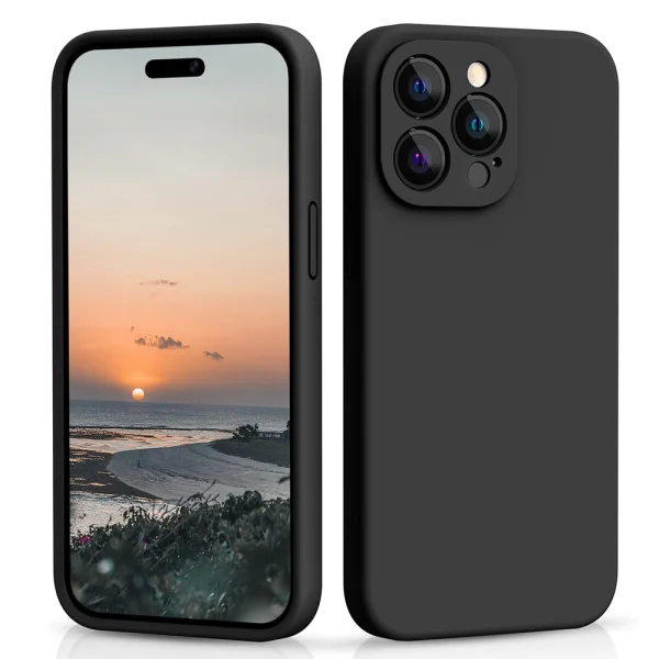 Silicone case Level for iPhone 14 Pro, Black 1
