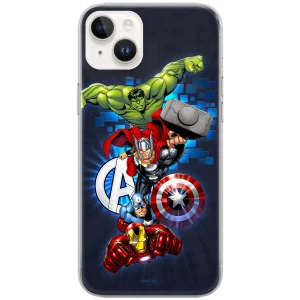 Калъф Avengers за Iphone 13, Син