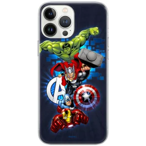 Калъф Avengers за Iphone 14 Pro Max, Син