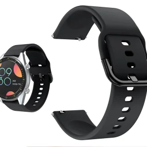 Силиконова каишка 22mm за Huawei Watch GT / Watch GT2 / Watch Active, Черен