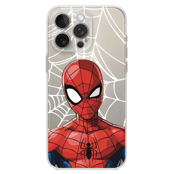 Spider Man case for Iphone 15 Pro Max, Transparent 1