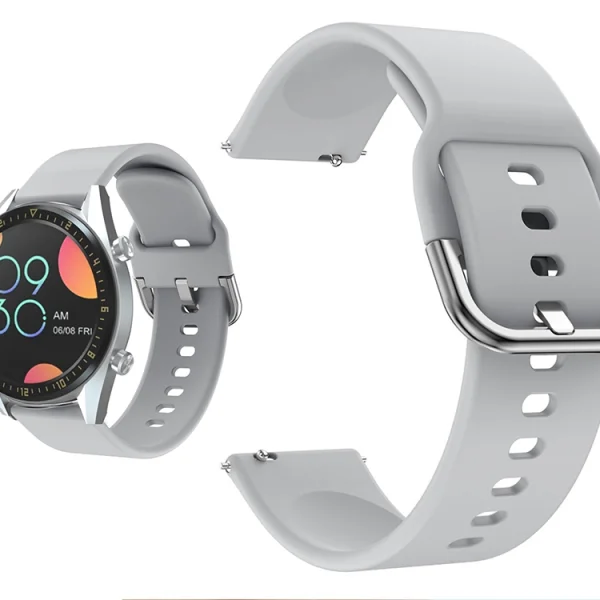22mm Silicone Strap for Huawei Watch GT / Watch GT2 / Watch Active, Gray 1