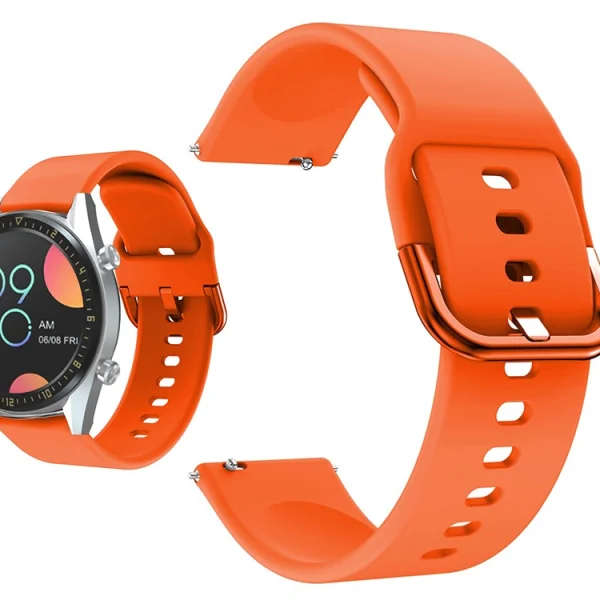 Silicone strap 22mm for Huawei Watch GT / Watch GT2 / Watch Active, Orange 1