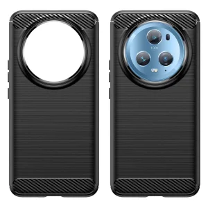 Carbon Silicone Case for Huawei Honor Magic 5 Pro, Black 3