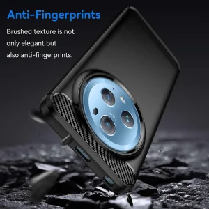 Carbon Silicone Case for Huawei Honor Magic 5 Pro, Black 4
