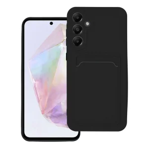 Silicone Case Card Slot for Samsung Galaxy A35 5G, Black