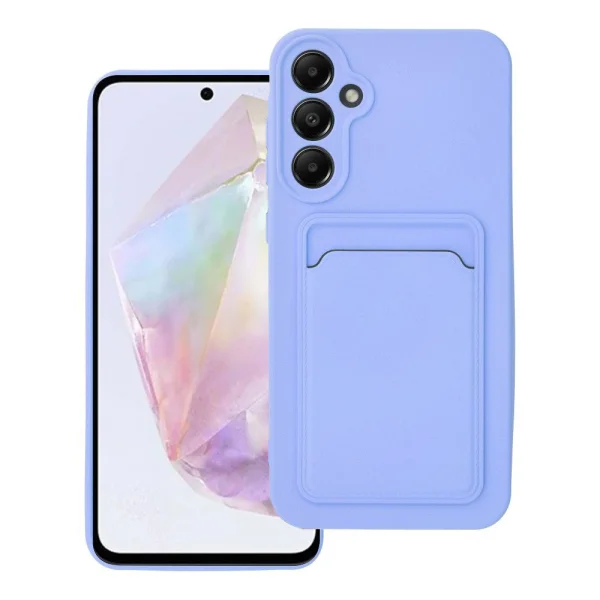 Силиконов калъф Card Slot за Samsung Galaxy A55 5G, Лилав 1