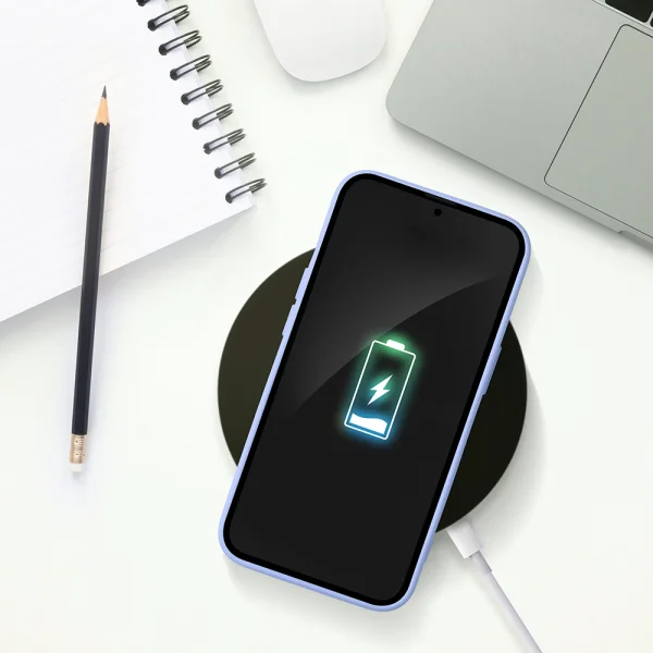 Силиконов калъф Card Slot за Samsung Galaxy A55 5G, Лилав 2
