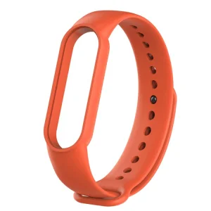 Силиконова каишка за Xiaomi Mi Band 5, Оранжев