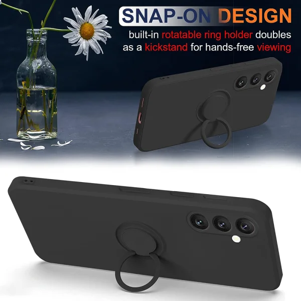 Силиконов калъф Silicone Ring за Samsung Galaxy A35 5G, Черен 2
