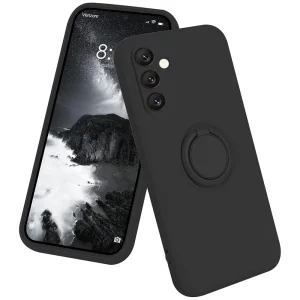 Silicone Ring Silicone Case for Samsung Galaxy A35 5G, Black