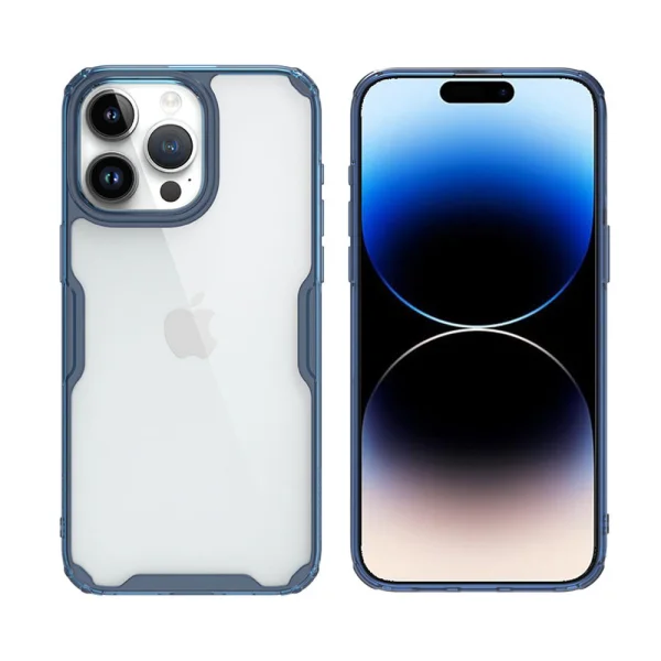 Shockproof case Nillkin Nature TPU Pro for Iphone 15 Pro, Blue 4
